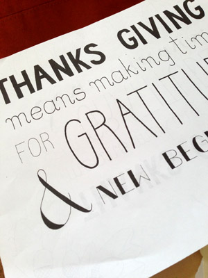 My First Handlettering Experience – Simple Thanksgiving Illustration